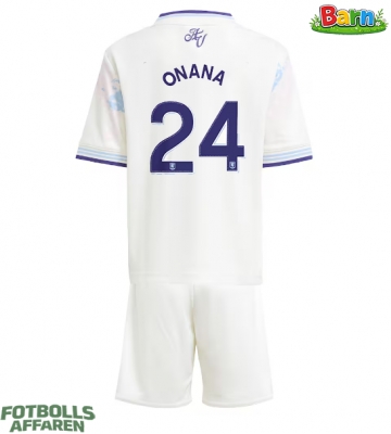Aston Villa Amadou Onana #24 Tredjeställ Barn 2025-26 Kortärmad (+ Korta byxor)